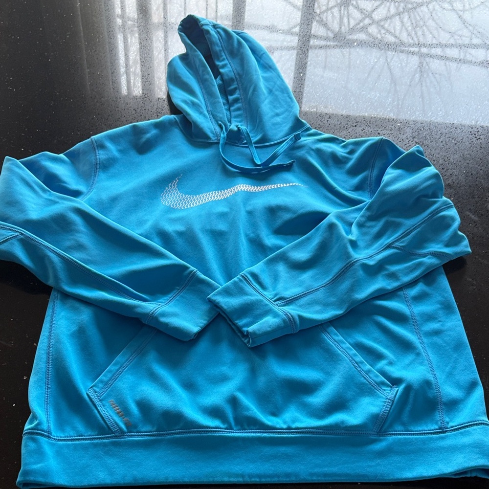 Nike Men's Vibrant Blue Hoodie
